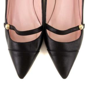 kate spade new york ポインテッドトゥレザーパンプス 7W ブラック