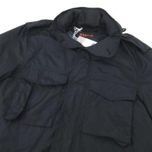 ASPESI M-65 フィールドジャケット NYLON PACKABLE JACKET 薄手 ミリタリー ブルゾン S 紺 ネイビー