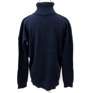 Theory 美品 カシミヤ100% ニット セーター タートルネック 長袖 紺 ネイビー S FK3176