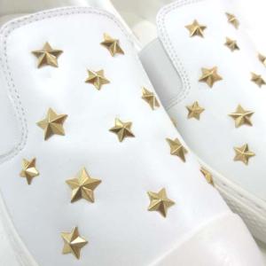 CONVERSE スリッポン スタッズ レザー 27cm ホワイト