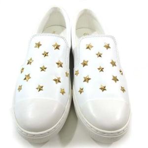 CONVERSE スリッポン スタッズ レザー 27cm ホワイト
