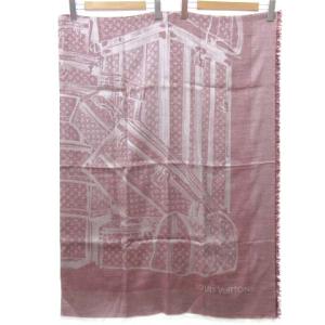 LOUIS VUITTON R98142 ストール カシミヤ シルク レッド