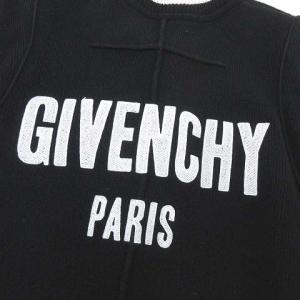 GIVENCHY 17AW ニットスタジャン バックロゴ XS ブラック