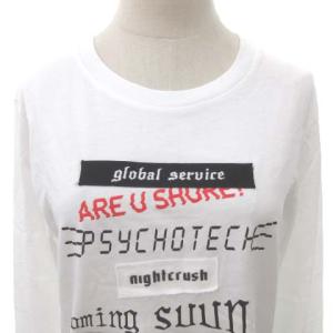 DIESEL T-HILARY-V2 プリントワッペンTシャツ ホワイト