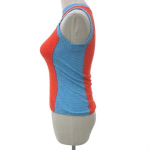 CHANEL 02S ノースリーブ カットソー ココマーク ブルー オレンジ