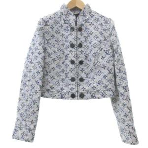 LOUIS VUITTON ツイードナッテ モノグラム セットアップ 38 ホワイト