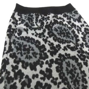 FENDI 20SS FZQ621 スカート ペイズリー ニット 40 ブラック
