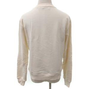 MSGM トレーナー スウェット プルオーバー プリント ロゴ クルーネック クリーム色 S