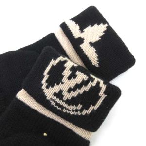 LOUIS VUITTON ゴン モーニングラム ノワール LVロゴ グローブ ブラック M70766