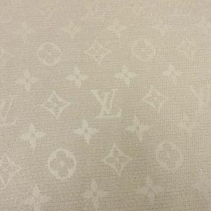 LOUIS VUITTON M75235 モノグラム シャイン ストール ラメ シルク混 ゴールド