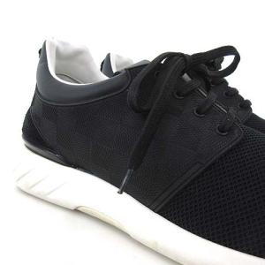 LOUIS VUITTON 17SS ダミエスニーカー メッシュ  26.5cm 黒