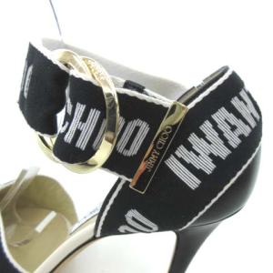 JIMMY CHOO 18SS パンプス I WANT CHOO テープデザイン ポインテッドトゥ ハイヒール 38.5
