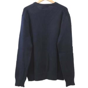 RALPH LAUREN タグ付き 星条旗 セーター クルーネック ニット カットソー USA製 国内正規 L 紺 ネイビー