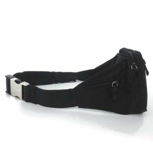 PRADA ウエストポーチ ナイロン ロゴプレート イタリア製 ブラック