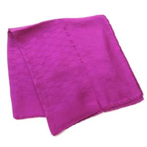 HERMES カレ40 スカーフ H柄 プチカレ シルク 総柄 パープル