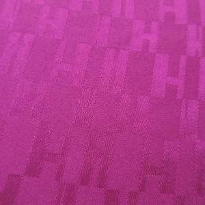 HERMES カレ40 スカーフ H柄 プチカレ シルク 総柄 パープル