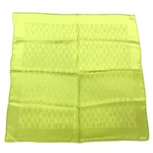 カレ40 H柄シルクスカーフ グリーン