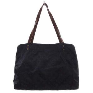 russet モノグラムナイロントートバッグ ネイビー