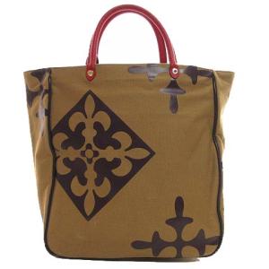 russet The SERENDIPITY キャンバスレザートートバッグ ベージュ