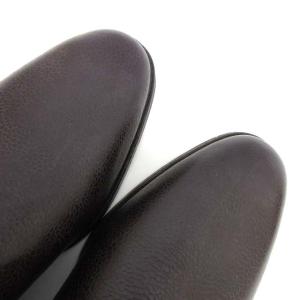 Crockett & Jones スリッポン ビジネスシューズ ストレートチップ レザー ブラック