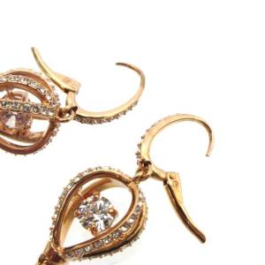 SWAROVSKI C061701 ジルコニア クリスタル ピアス ラインストーン 別売り受け付き ゴールド