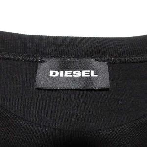 DIESEL 20SS 半袖Tシャツ クルーネック ベルクロ ロゴ  胸ポケット コットン M ブラック