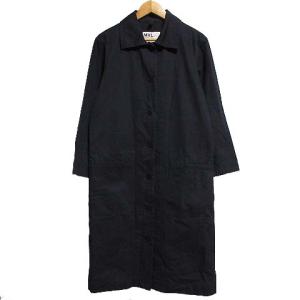 18AW ステンカラーコート ロング ビッグポケット 2 ネイビー