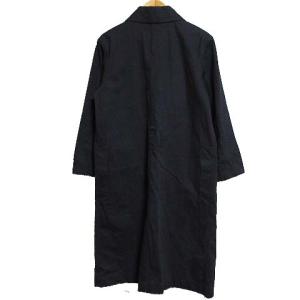 MHL. 18AW ステンカラーコート ロング ビッグポケット 2 ネイビー