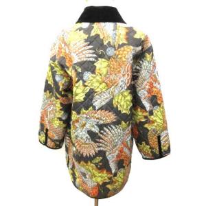 Salvatore Ferragamo AA キルティング ジャケット 中綿 ブルゾン 衿コーデュロイ L マルチカラー ブラウン C082419