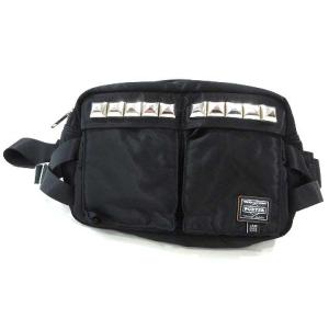 JAM HOME MADE ウエストバッグ スタッズ ナイロン ブラック