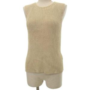マルジェラ期 ニット ベスト カットソー S ライトベージュ