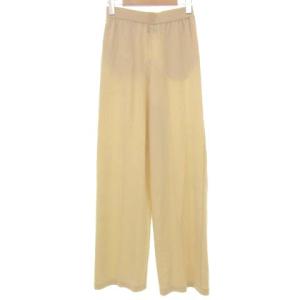 BALLANTYNE カシミヤニットストレートパンツ S ライトベージュ