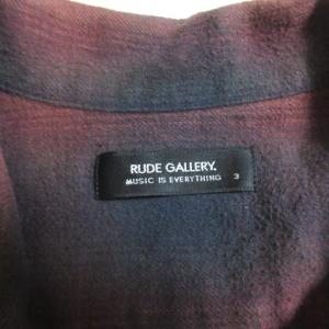 RUDE GALLERY オープンカラーネルシャツ