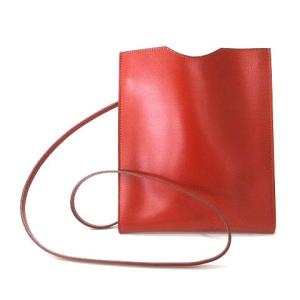 ポシェット オニメトゥ ミニポーチ レザー 茶