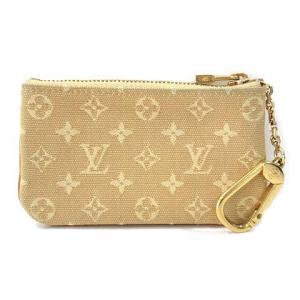 LOUIS VUITTON M92438 モノグラム ミニ ポシェットクレ コインケース キーケース ジャガード ベージュ