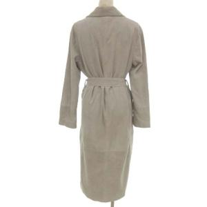 EMMETI スエード コート ゴートスキン レザー グレー