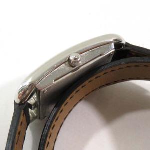 HERMES ケープコッド ドゥブルトゥール PM 腕時計 CC1.210 ブラック D刻印