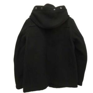 PHIGVEL MAKERS & Co. ダッフルコート メルトン PMS-OT08 ウール フード付き 2WAY ジャケット 日本製  ３ ブラック  J020101