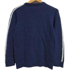 N°21 ロゴプリントニットセーター 38 ブルー 