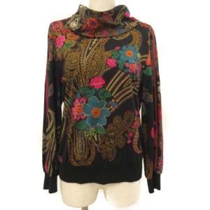 LEONARD FASHION セットアップ ペイズリー 花柄 M 黒