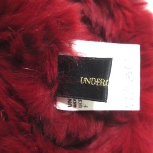 UNDERCOVER 15AW タグ付 ラビットファーハット F レッド  
