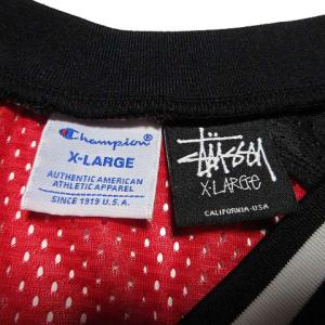 STUSSY × Champion ホッケージャージ XL レッド