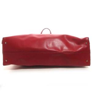 FURLA トートバッグ 大判 レザー レッド