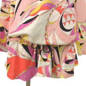 Emilio Pucci ワンピース ピンク ひざ丈 長袖 L ピンク