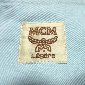 MCM ヴィンテージ ロゴ刺繍デニムジャケット L ライトブルー