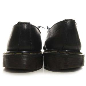 Dr.Martens ヴィンテージ 3ホール シューズ レザー レースアップ イエローステッチ 8 ブラック 英国製