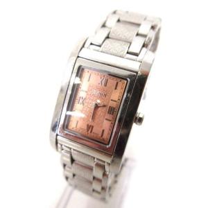 7600L 腕時計 クオーツ 2針 ピンクダイヤル ステンレス サファイアガラス メタルブレス