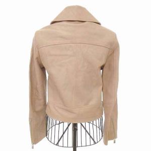 Diagram GRACE CONTINENTAL 19SS ブルゾン ライダース ダブル 革ジャン ダブルファスナー 38 M ピンク IBO20