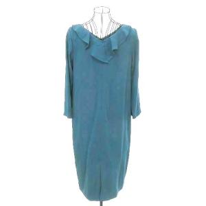 Diagram GRACE CONTINENTAL 近年 ワンピース ひざ丈 七分袖 M ブルー