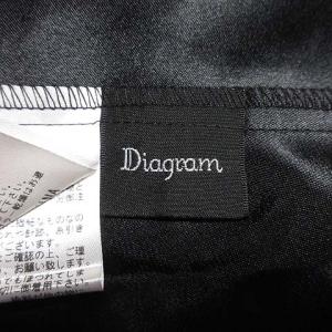Diagram 19SS ドット刺繍ロングチュールスカート 38 ブラック